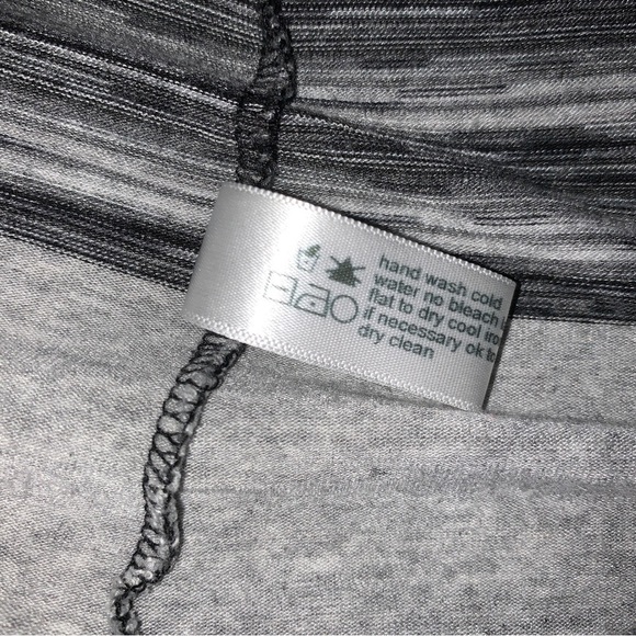 Three Dots Space Dye Striped Cardigan, Shades Of Gray - Picture 6 of 9